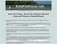 Tablet Screenshot of bonefishkauai.com